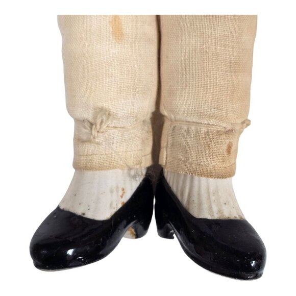 Antique Chef & Baker 16" Porcelain Dolls European Kalmar Cloth Body Baking Theme - Picture 9 of 16